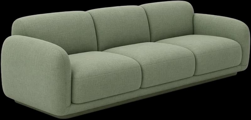 Slouchy linen sofa